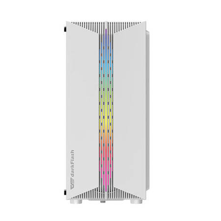 Obudowa komputerowa Darkflash DK151 LED + 3 wentylatory (biała)