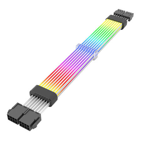 Przewód do zasilania karty graficznej Darkflash LG02, ARGB, 8 PIN*2 (czarny)